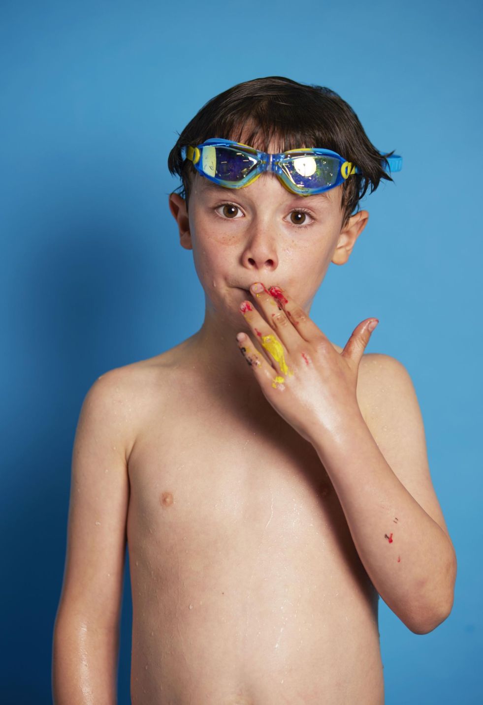 Menschen aus dem Wasser - Porträts von Schwimmerinnen und Schwimmern. Projekt in Zusammenarbeit mit dem Kunstkreis Gräfelfing für die Ausstellung Pool Positions.