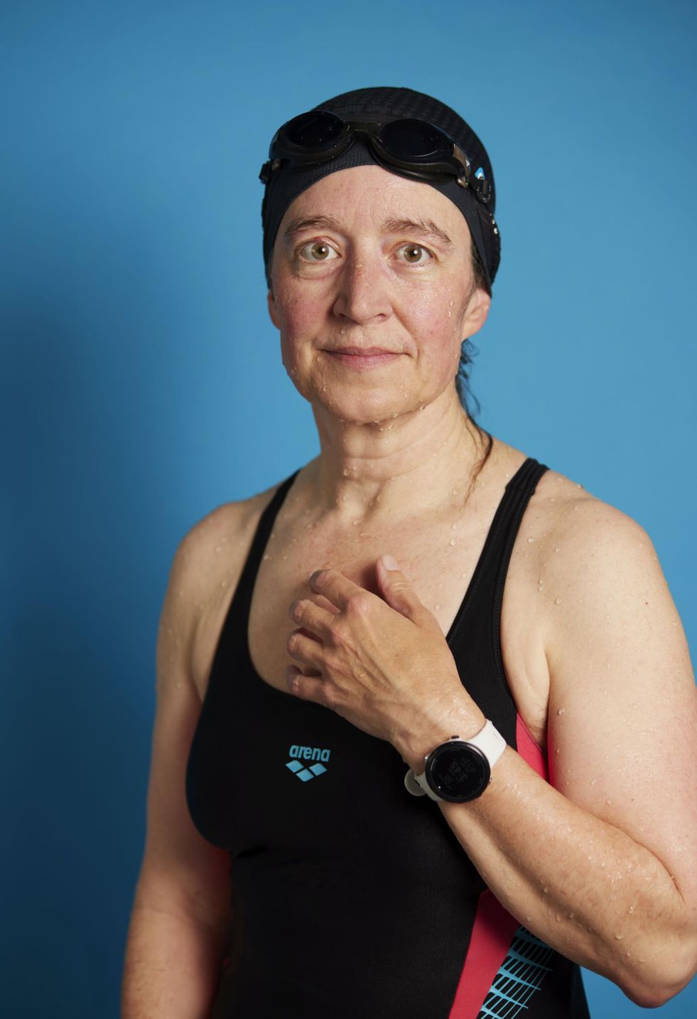 Menschen aus dem Wasser - Porträts von Schwimmerinnen und Schwimmern. Projekt in Zusammenarbeit mit dem Kunstkreis Gräfelfing für die Ausstellung Pool Positions.