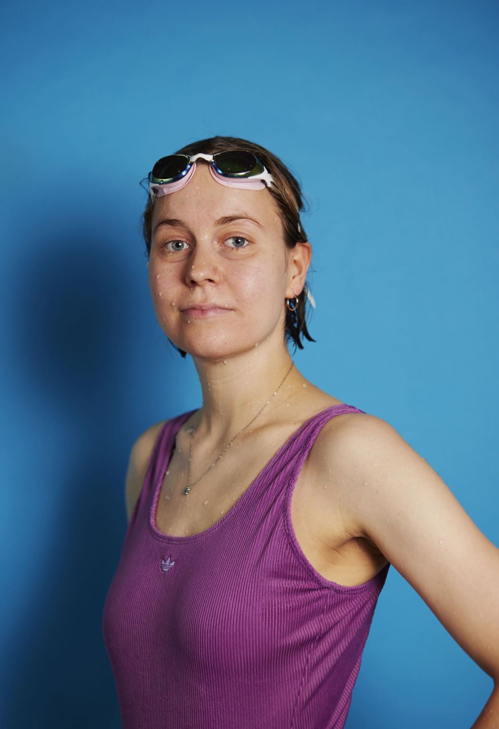 Menschen aus dem Wasser - Porträts von Schwimmerinnen und Schwimmern. Projekt in Zusammenarbeit mit dem Kunstkreis Gräfelfing für die Ausstellung Pool Positions.