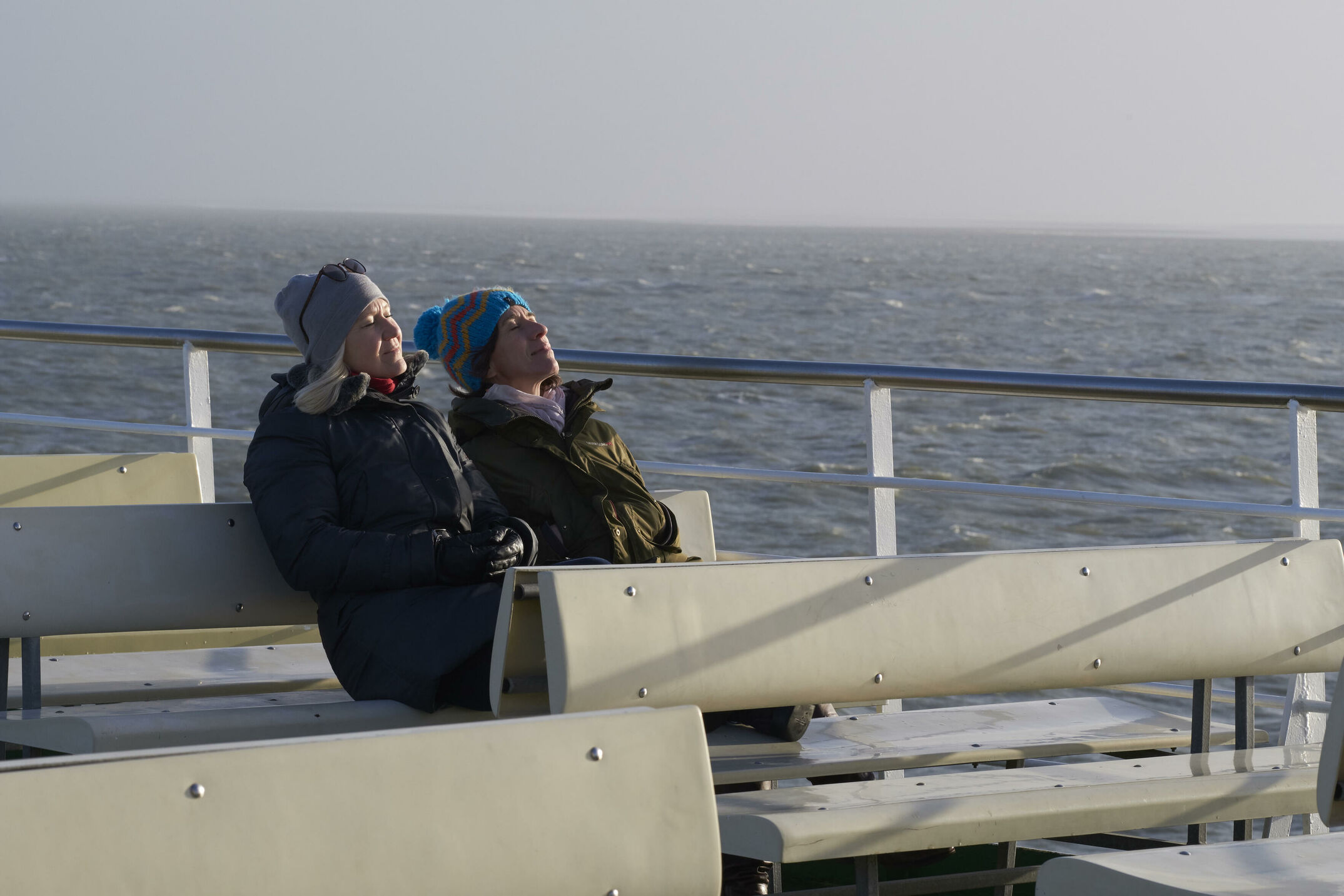 Auf der Überfahrt vom Festland nach Amrum.