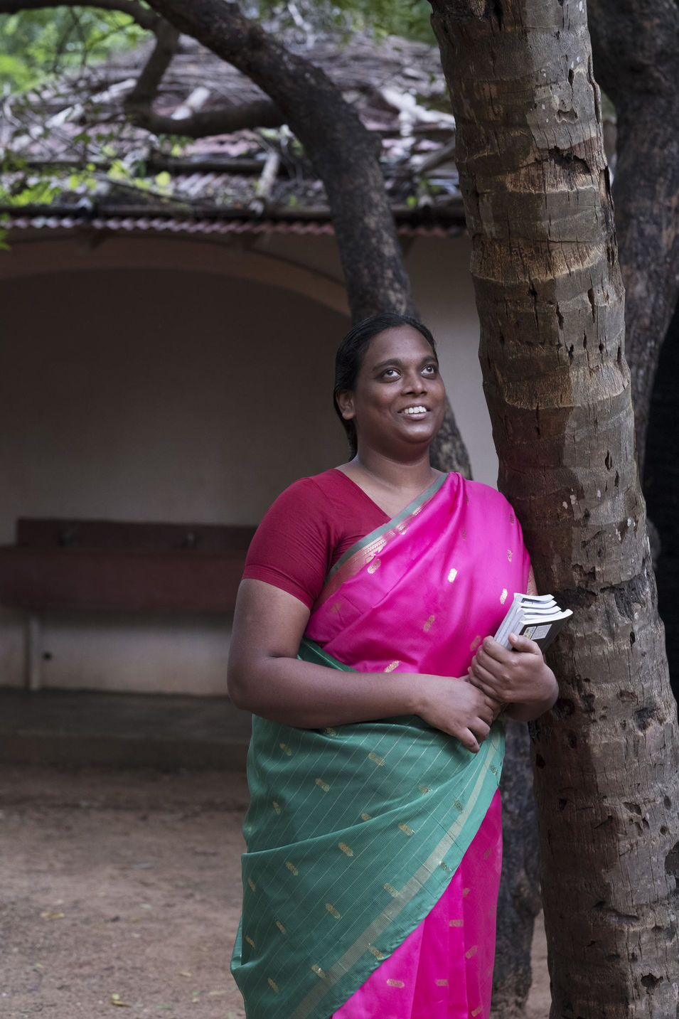 Prana-Projekt von Hilde Link, die im Ort Periyamudaliyarchavadi im indischen Bundesstaat Tamil Nadu ein Schule für sog. Unglückskinder gegründet hat.